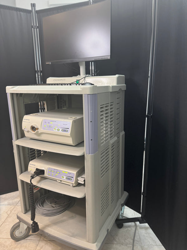 Olympus Exera II CLV-180 & CV-180 Endoscopy System – Complete Setup