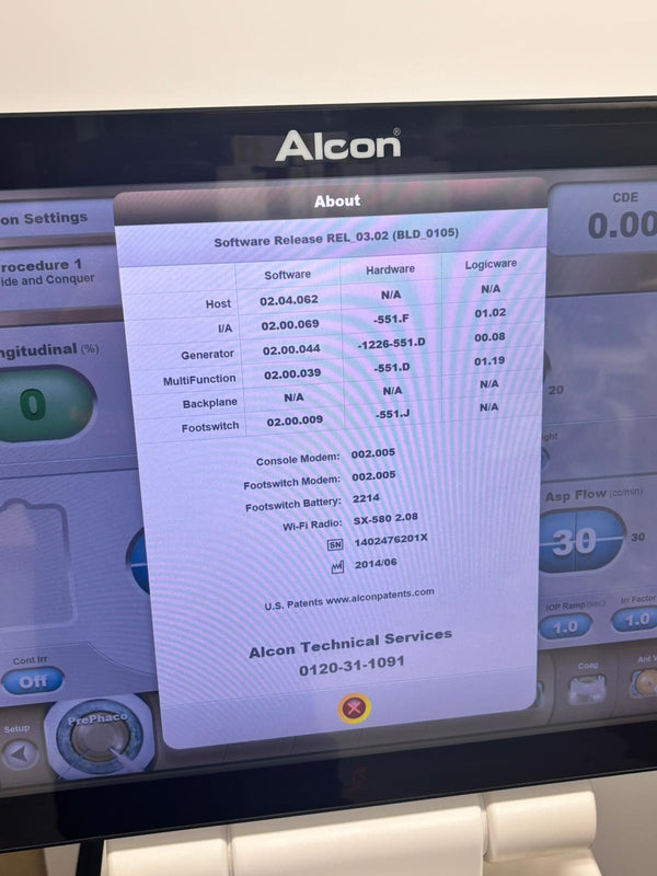 ALCON CENTURION 2014 with 2023 Handpiece